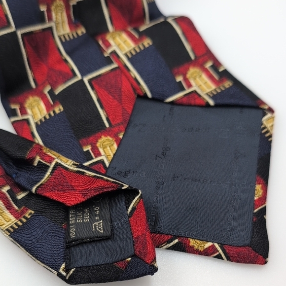 Ermenegildo Zegna Red and Blue Ties Accessories - Picture 7 of 7